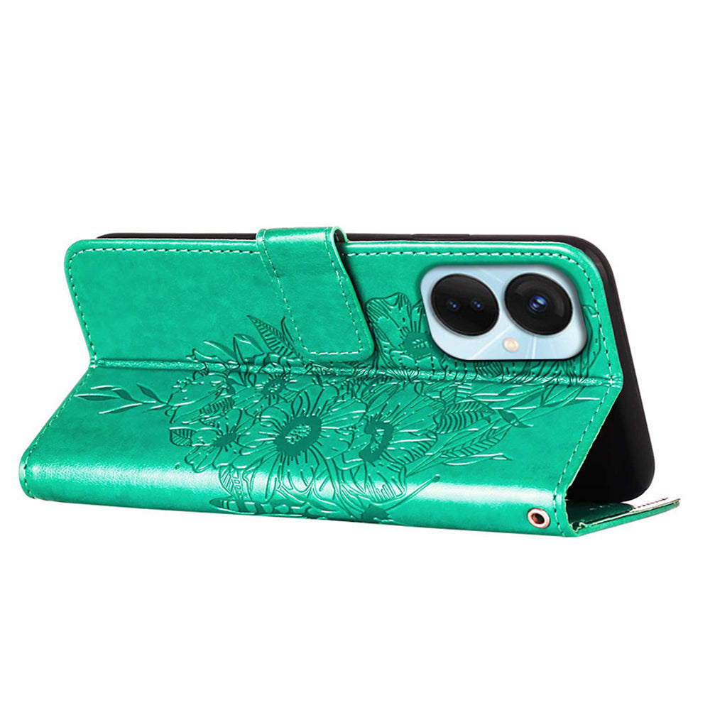 YB Imprinting Series-4 for Tecno Spark 9 Pro 4G Shockproof Phone Cover with Imprinted Butterfly Flower Leather Phone Case YB Imprinting Series-4 for Tecno Spark 9 Pro 4G Shockproof Phone Cover with Imprinted Butterfly Flower Leather Phone Case